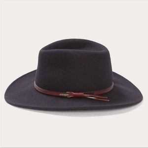BNWT Stetson Bozeman wool hat black crushable Medium